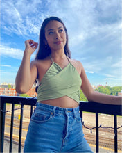 Load image into Gallery viewer, Matcha Crossover Top