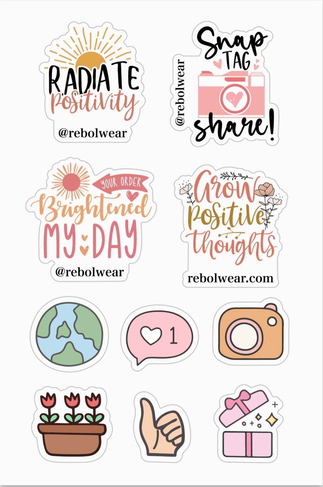 Rebol Wear Sticker Sheet