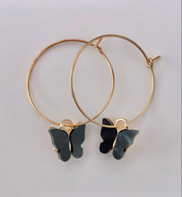 Load image into Gallery viewer, Large Butterfly Hoops
