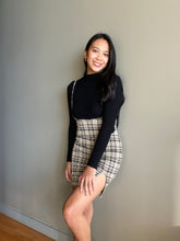 Load image into Gallery viewer, Oatmeal Plaid Slip Dress
